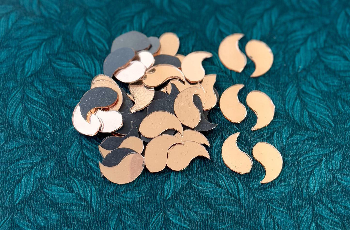 Rose Gold Fancy Shape - Mango Cut Mirrors