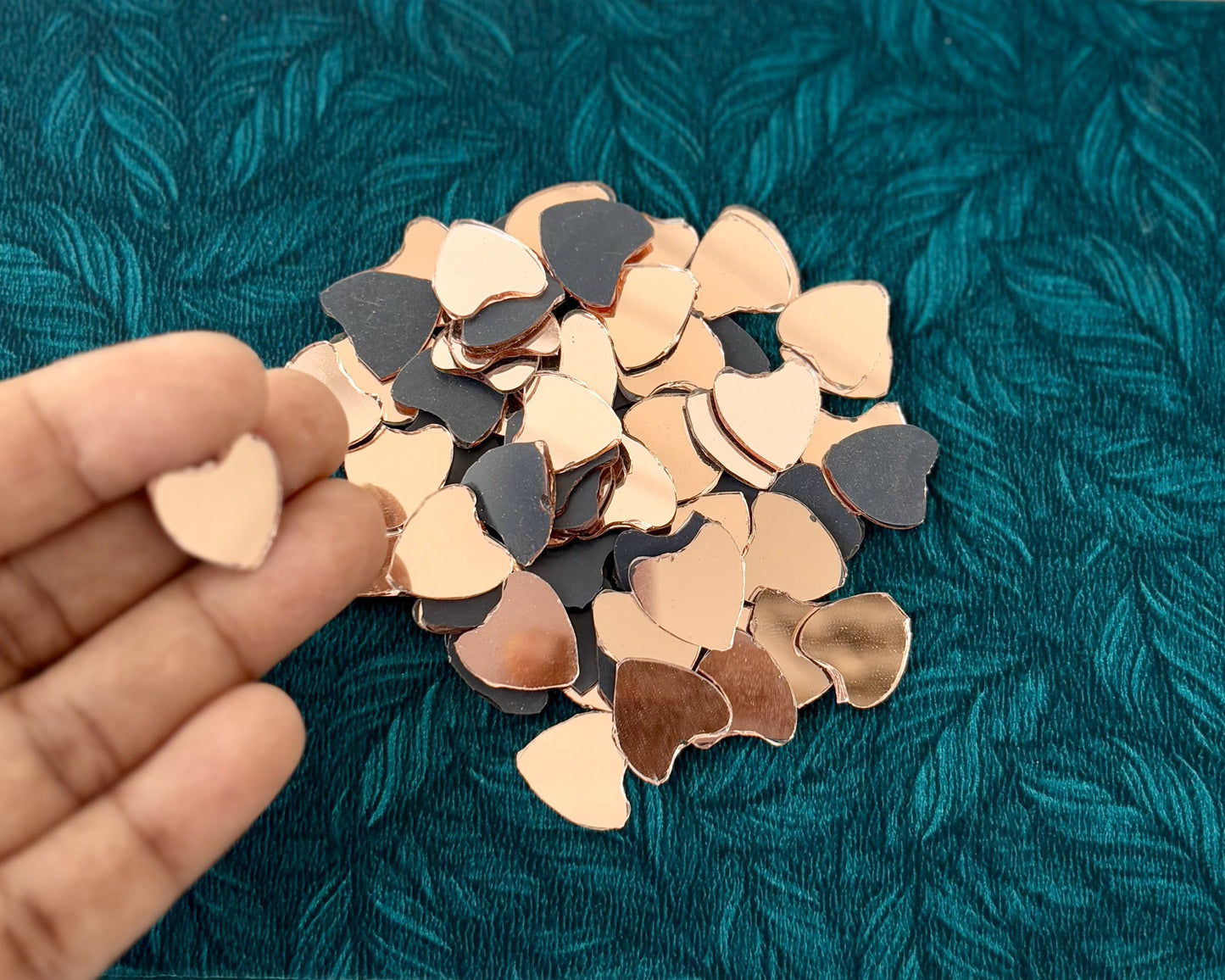 Rose Gold Fancy Shape - Heart Cut Mirrors