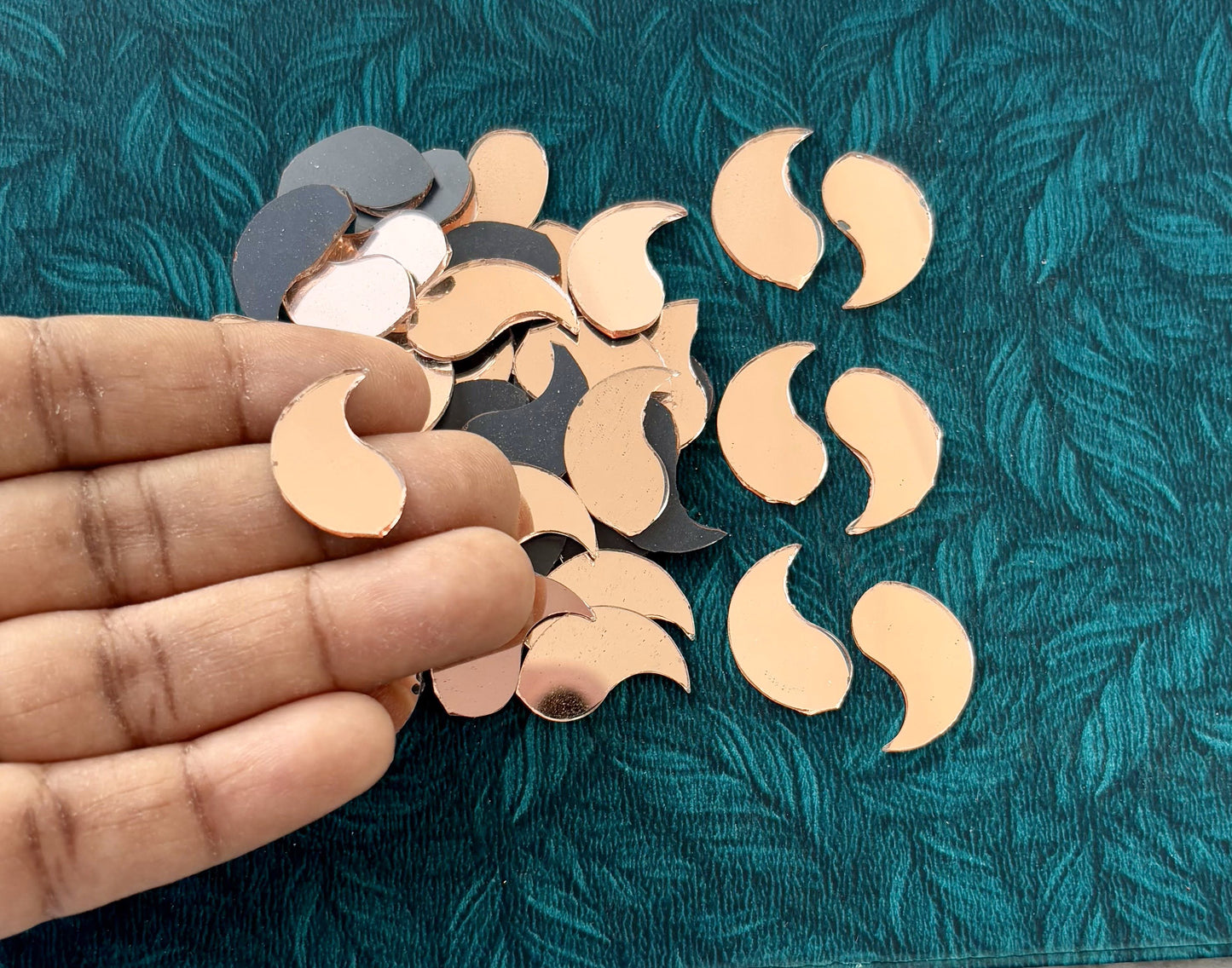 Rose Gold Fancy Shape - Mango Cut Mirrors