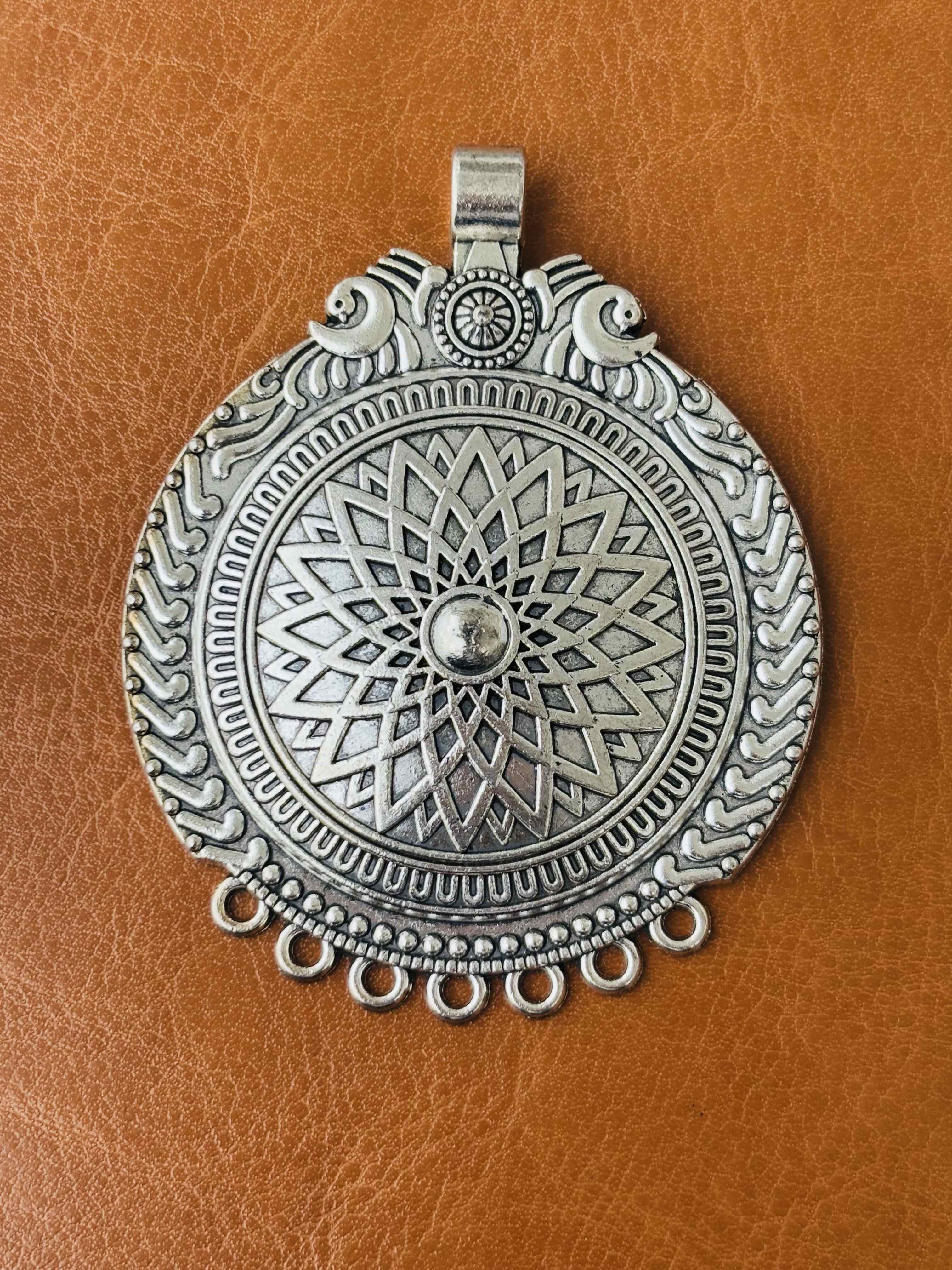 Vintage Radiance Antique Silver Pendant