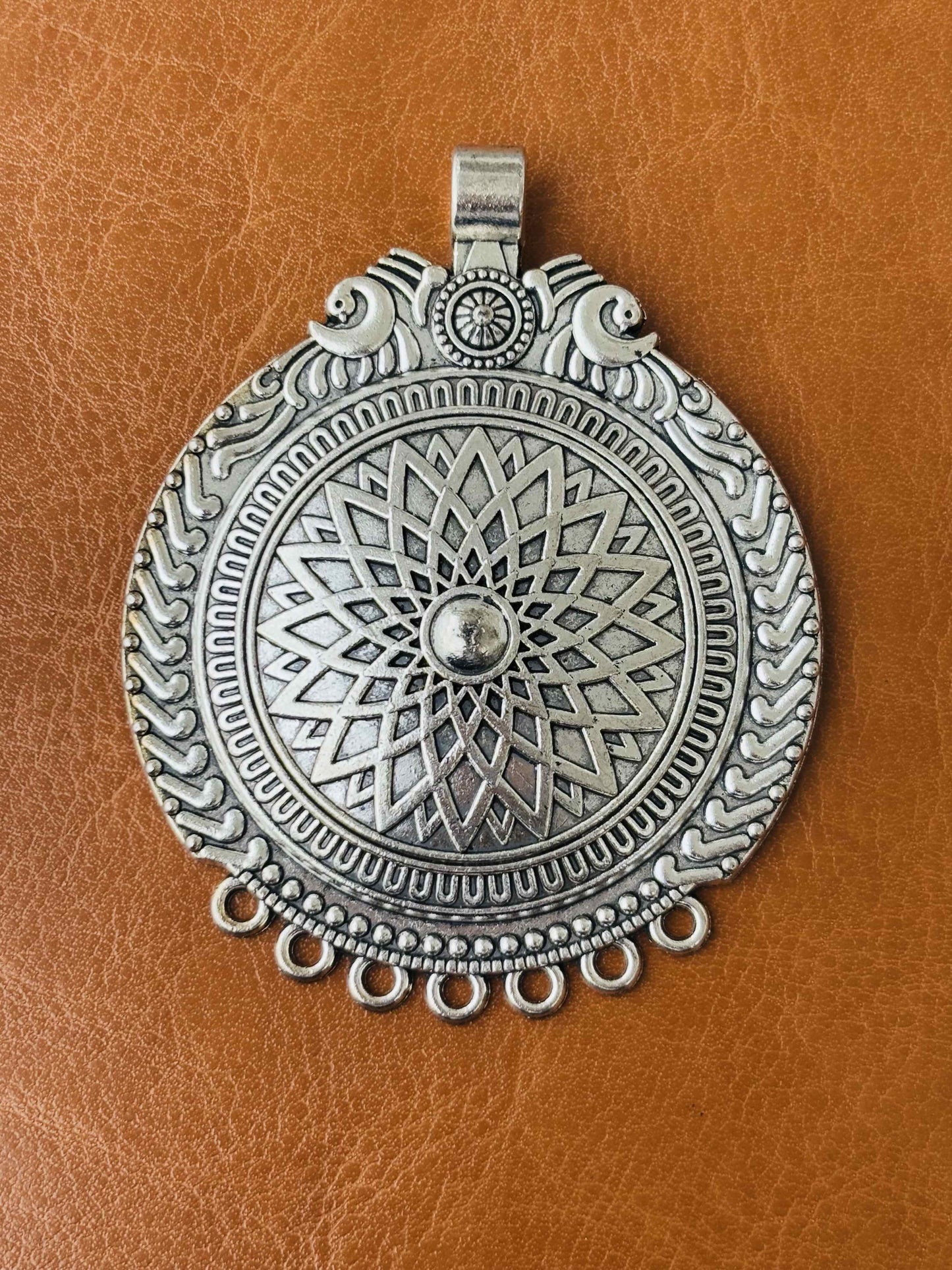 Vintage Radiance Antique Silver Pendant