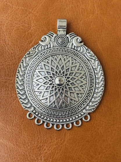 Vintage Radiance Antique Silver Pendant
