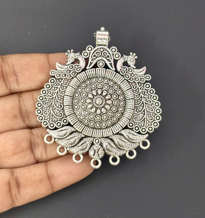 Bird and Circular Motifs Pendant