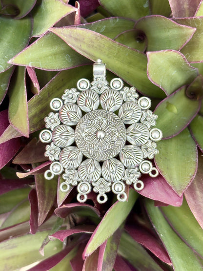 Antique Floral Mandala Pendant