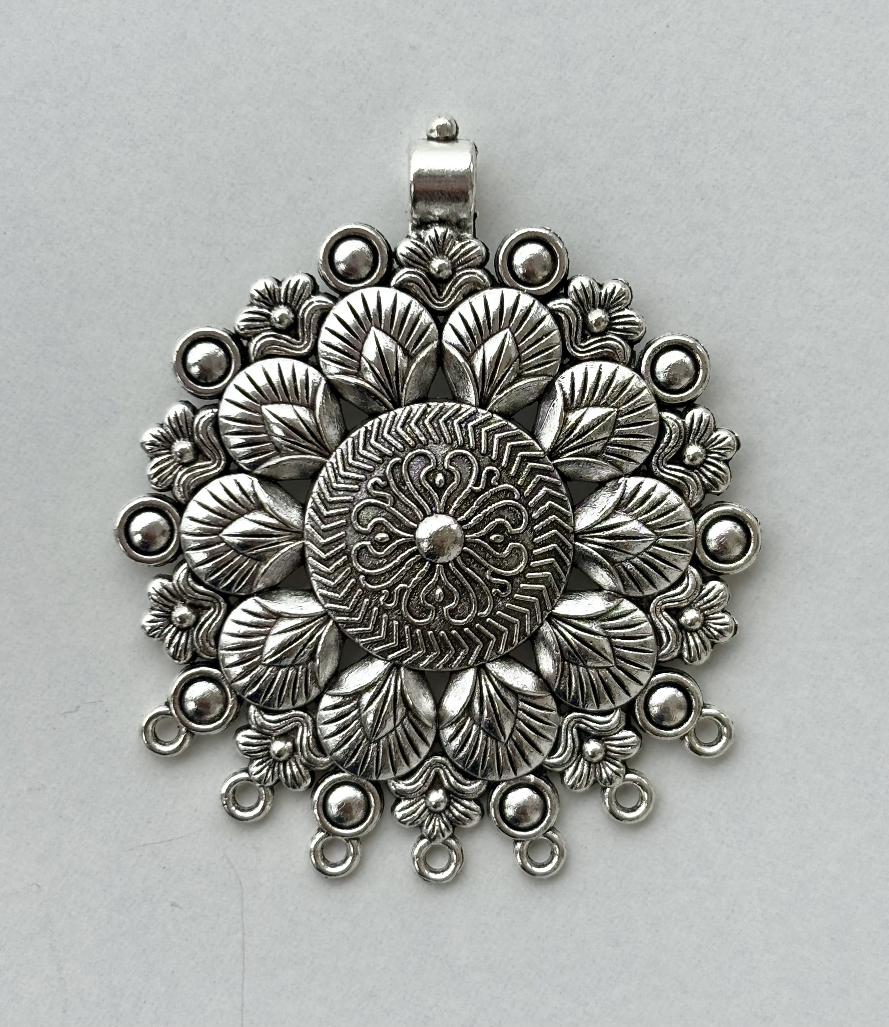 Antique Floral Mandala Pendant