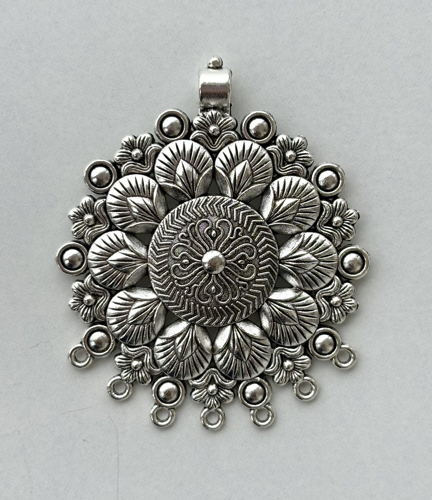 Antique Floral Mandala Pendant