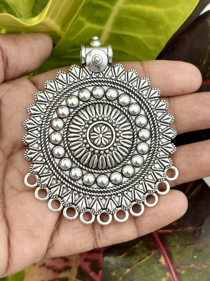 Vintage Sunburst Tribal Pendant