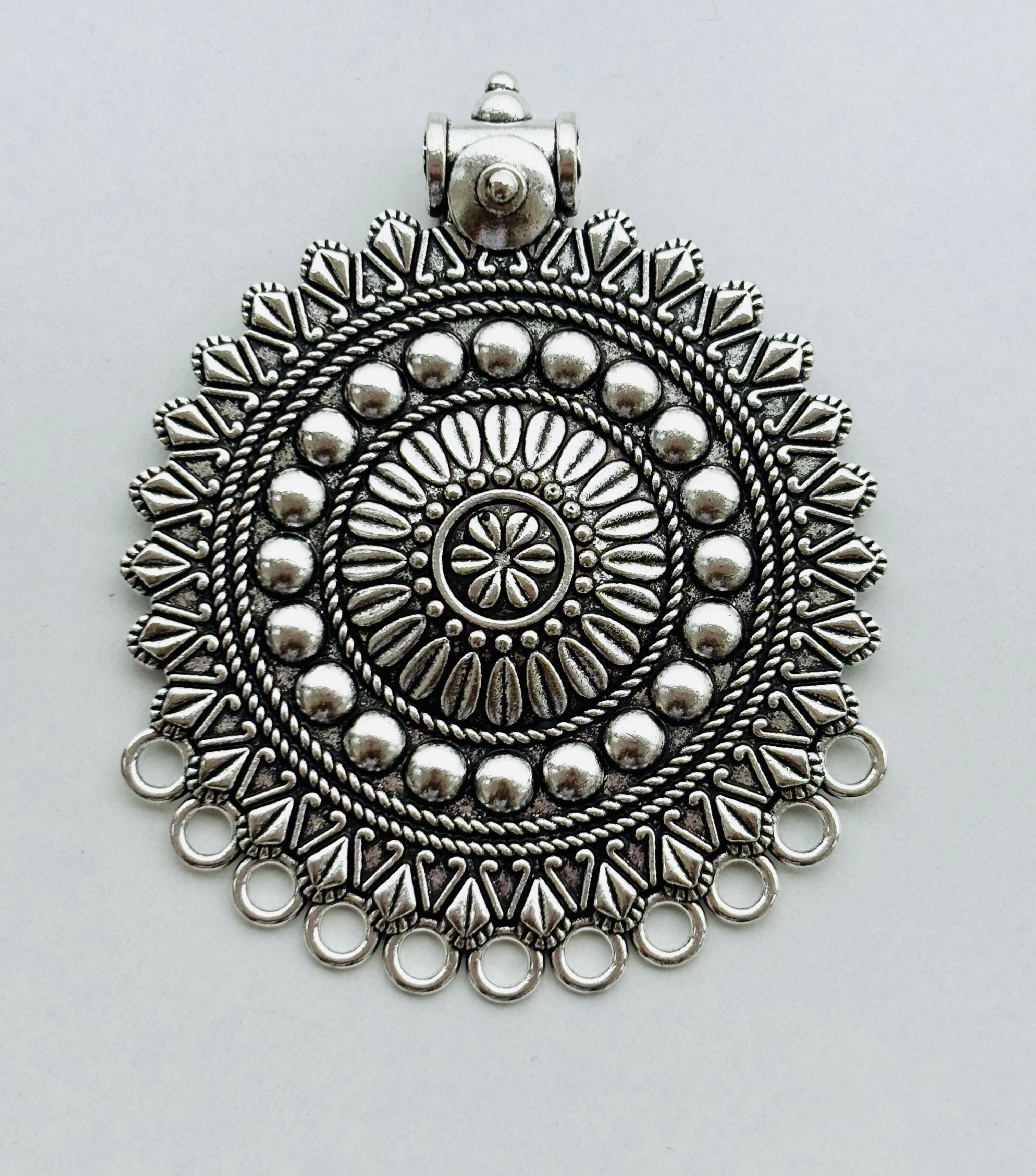 Vintage Sunburst Tribal Pendant