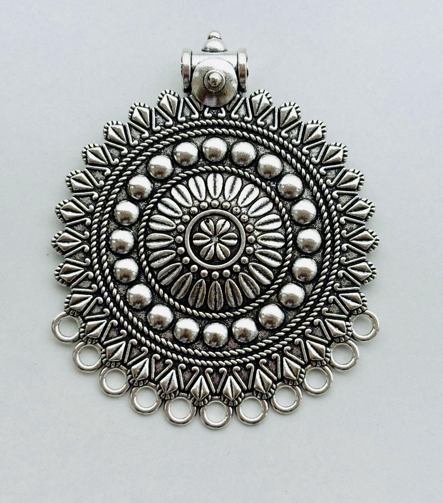 Vintage Sunburst Tribal Pendant