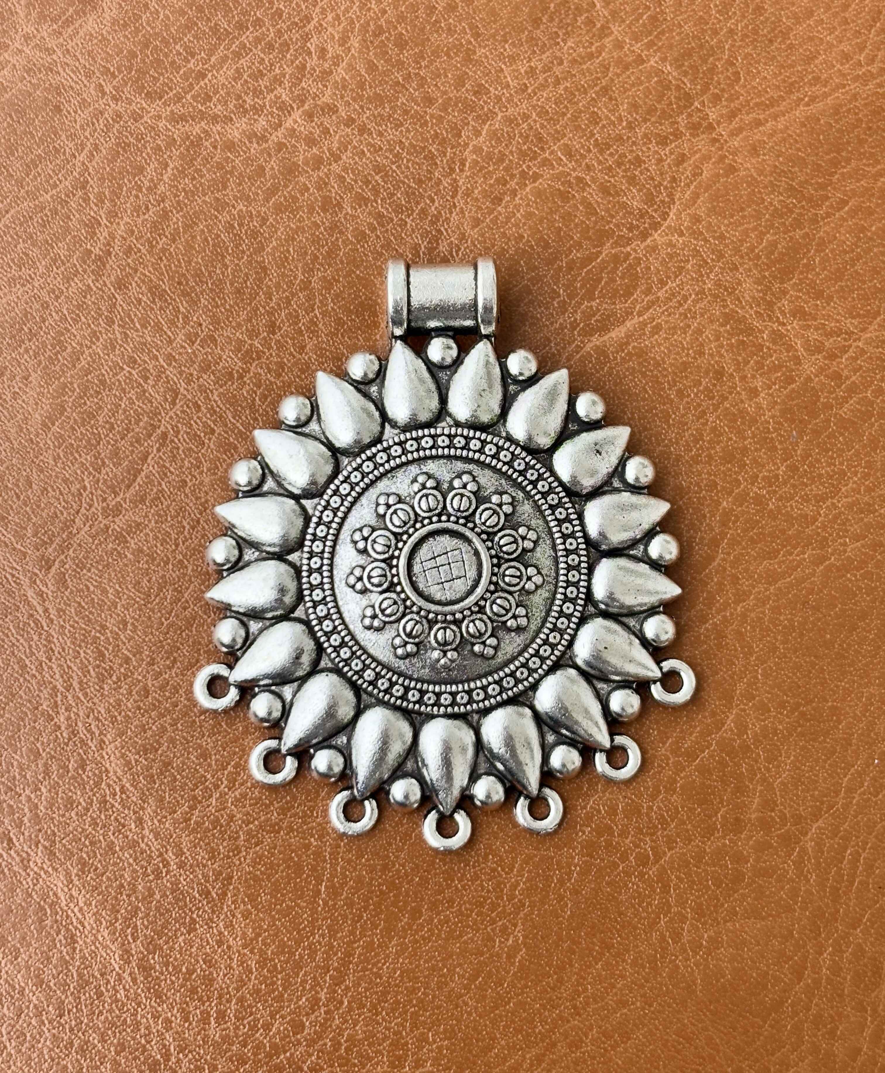 Sunflower Mandala Pendant