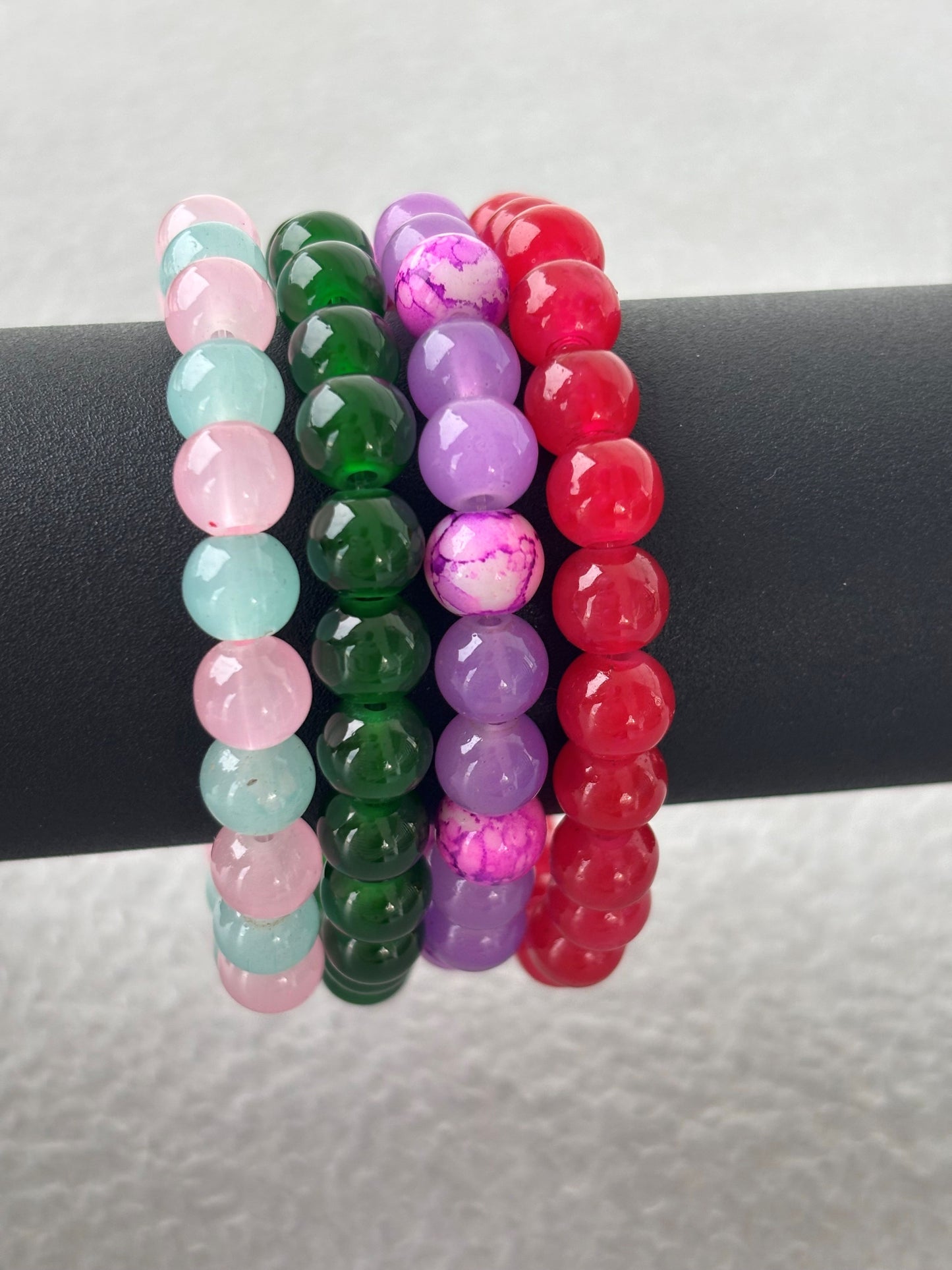 Colorful Beaded Bracelets Set of Four - Design 7