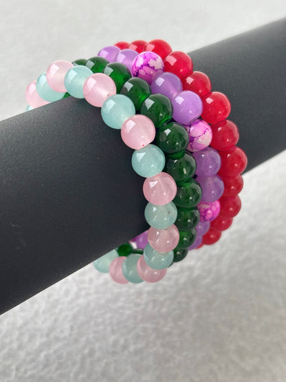 Colorful Beaded Bracelets Set of Four - Design 7