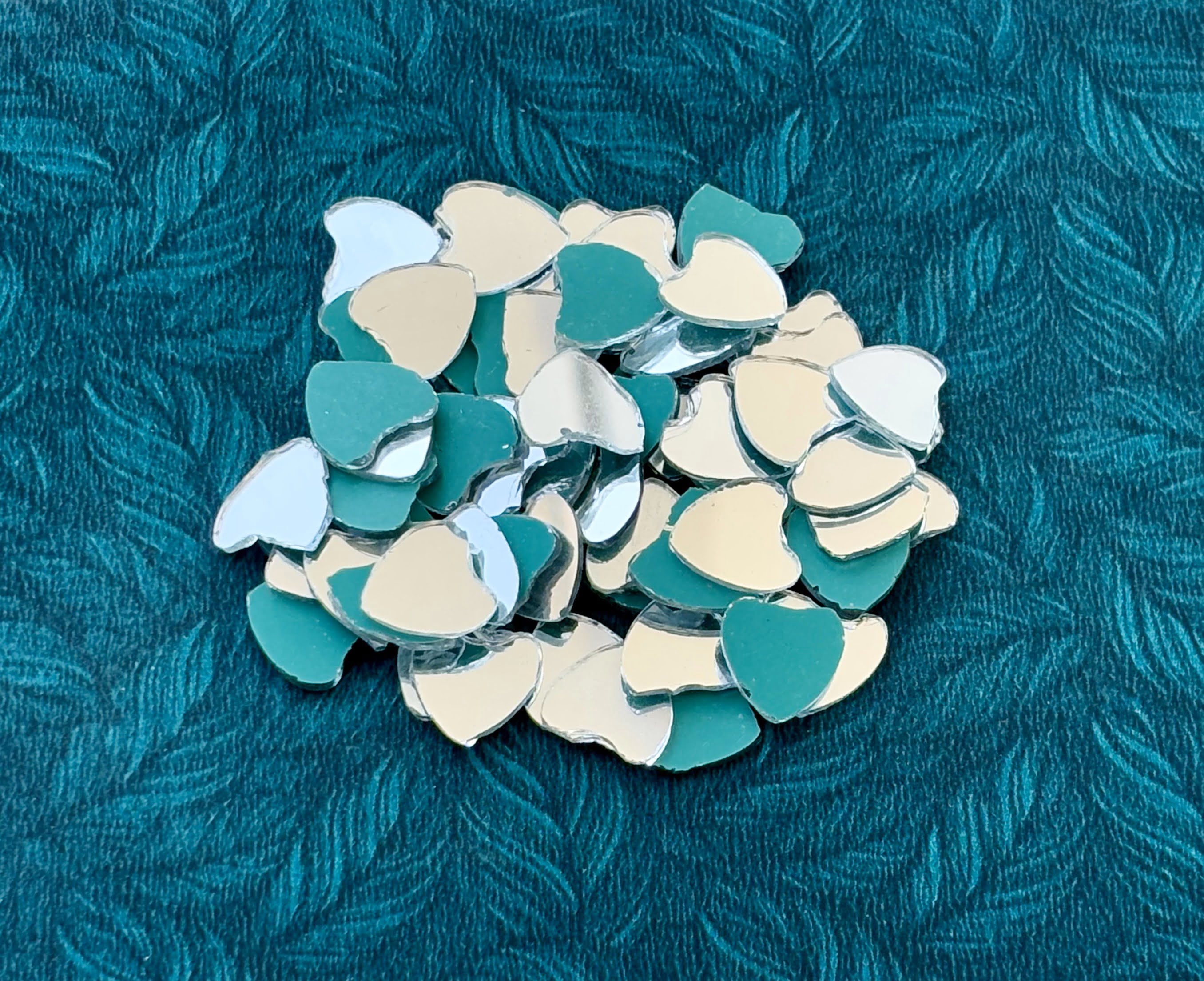 Silver Fancy Shape - Heart Cut Mirrors