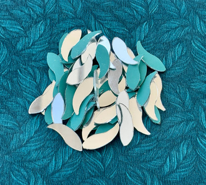 Silver Fancy Shape - Fish Cut Mirrors