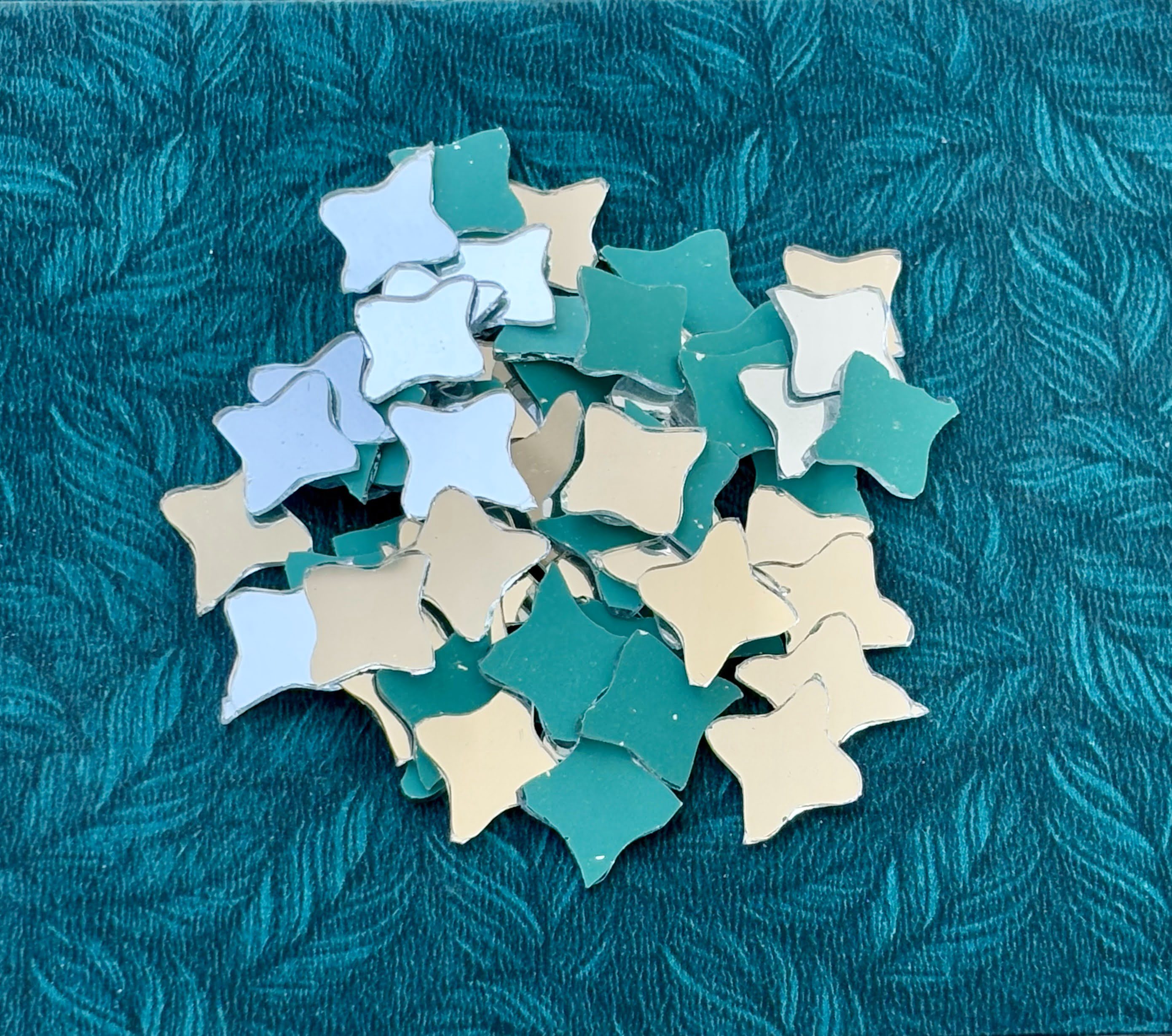 Silver Fancy Shape - Ninja Cut Mirrors