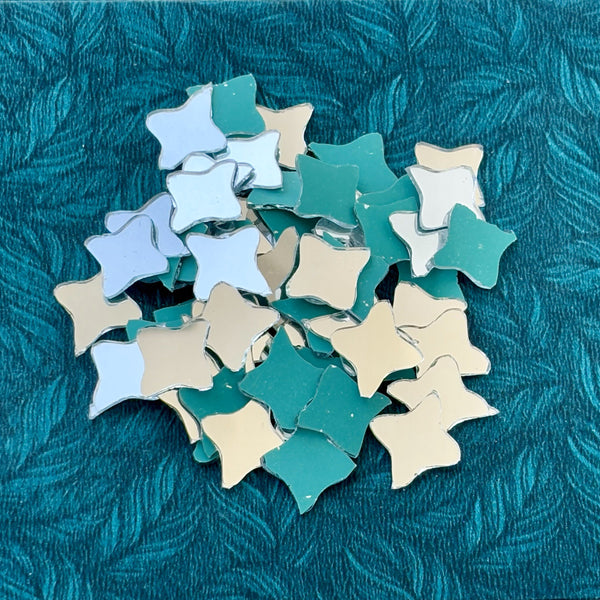 Silver Fancy Shape - Ninja Cut Mirrors