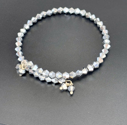 Silver Bicone Bracelets