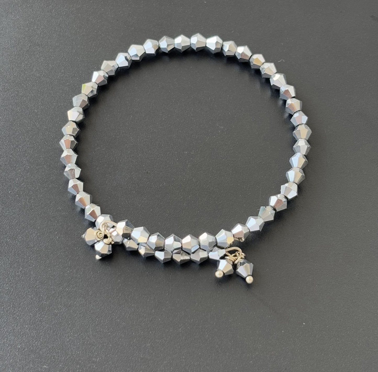 Silver Bicone Bracelets