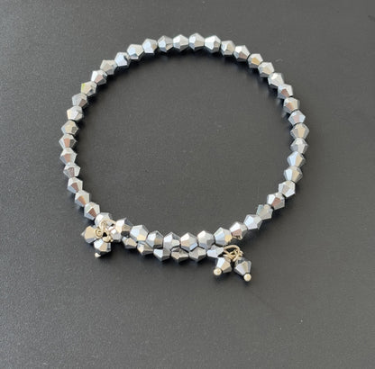 Silver Bicone Bracelets