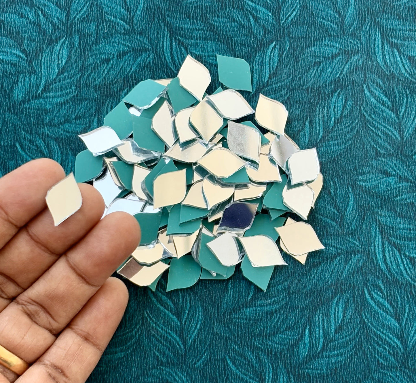 Silver Fancy Shape - S Cut Mirrors Small