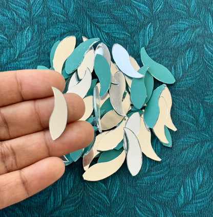 Silver Fancy Shape - Fish Cut Mirrors