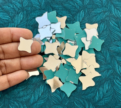 Silver Fancy Shape - Ninja Cut Mirrors