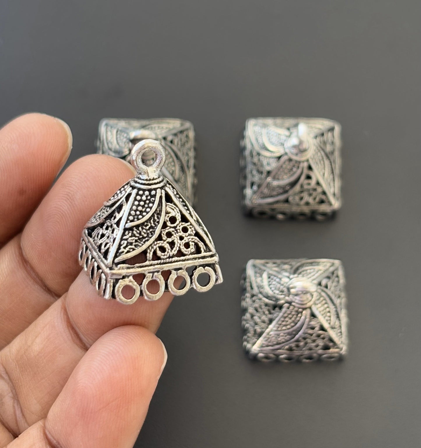 Square and Pyramid Shaped Jhumka Base