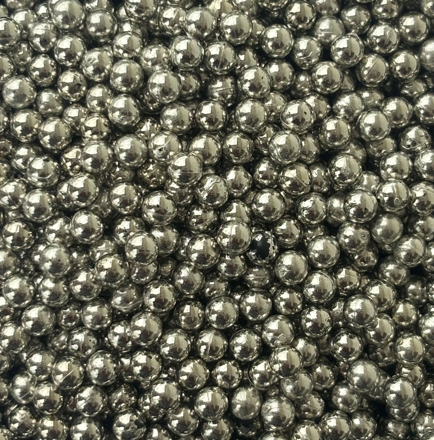 Polished Steel Ball Decoration Beads - Non-Hole Craft and Filler Supplies