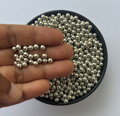 Polished Steel Ball Decoration Beads - Non-Hole Craft and Filler Supplies