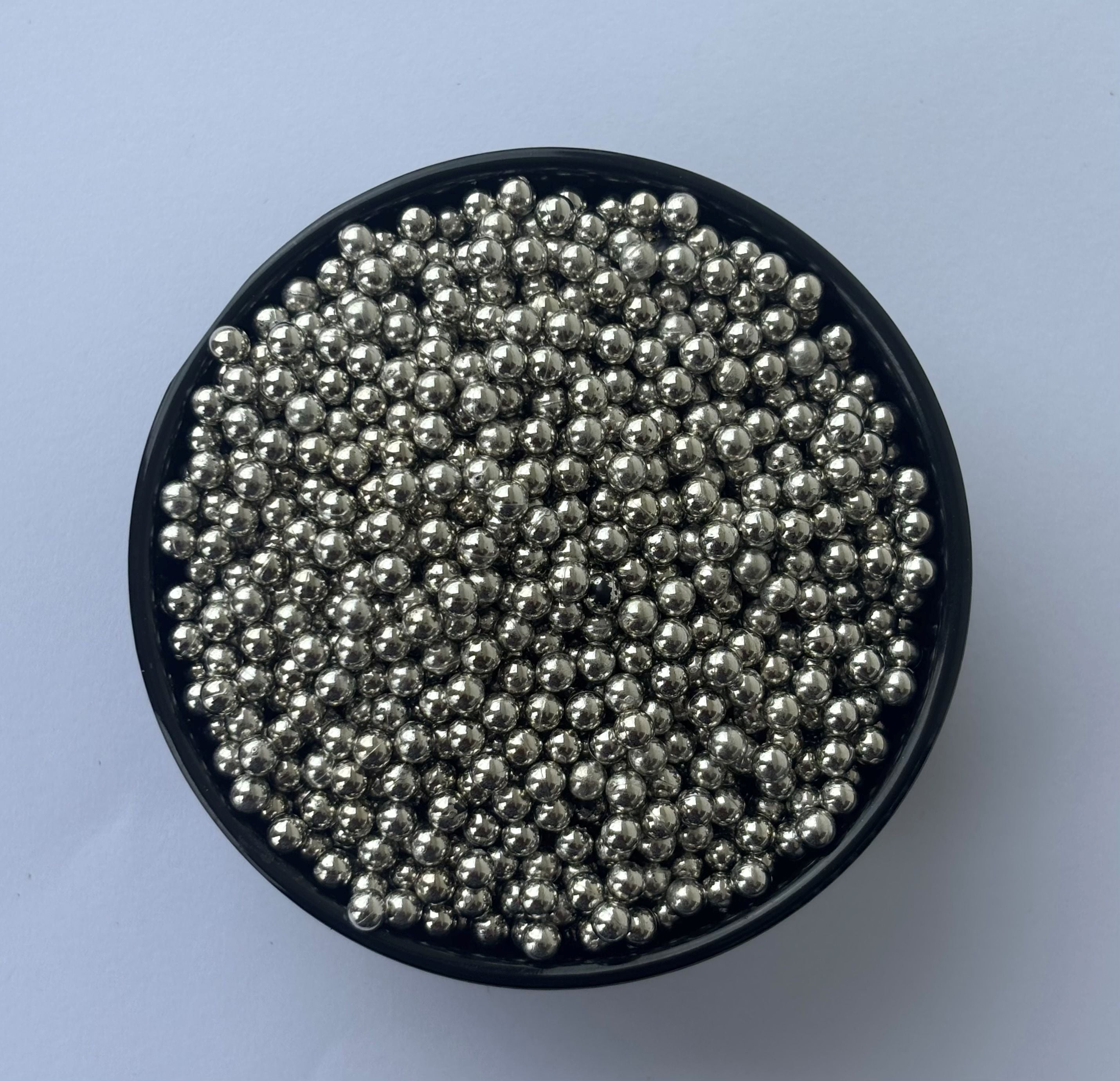 Polished Steel Ball Decoration Beads - Non-Hole Craft and Filler Supplies