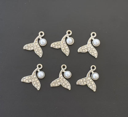 Two Pieces Whale Tail Charm