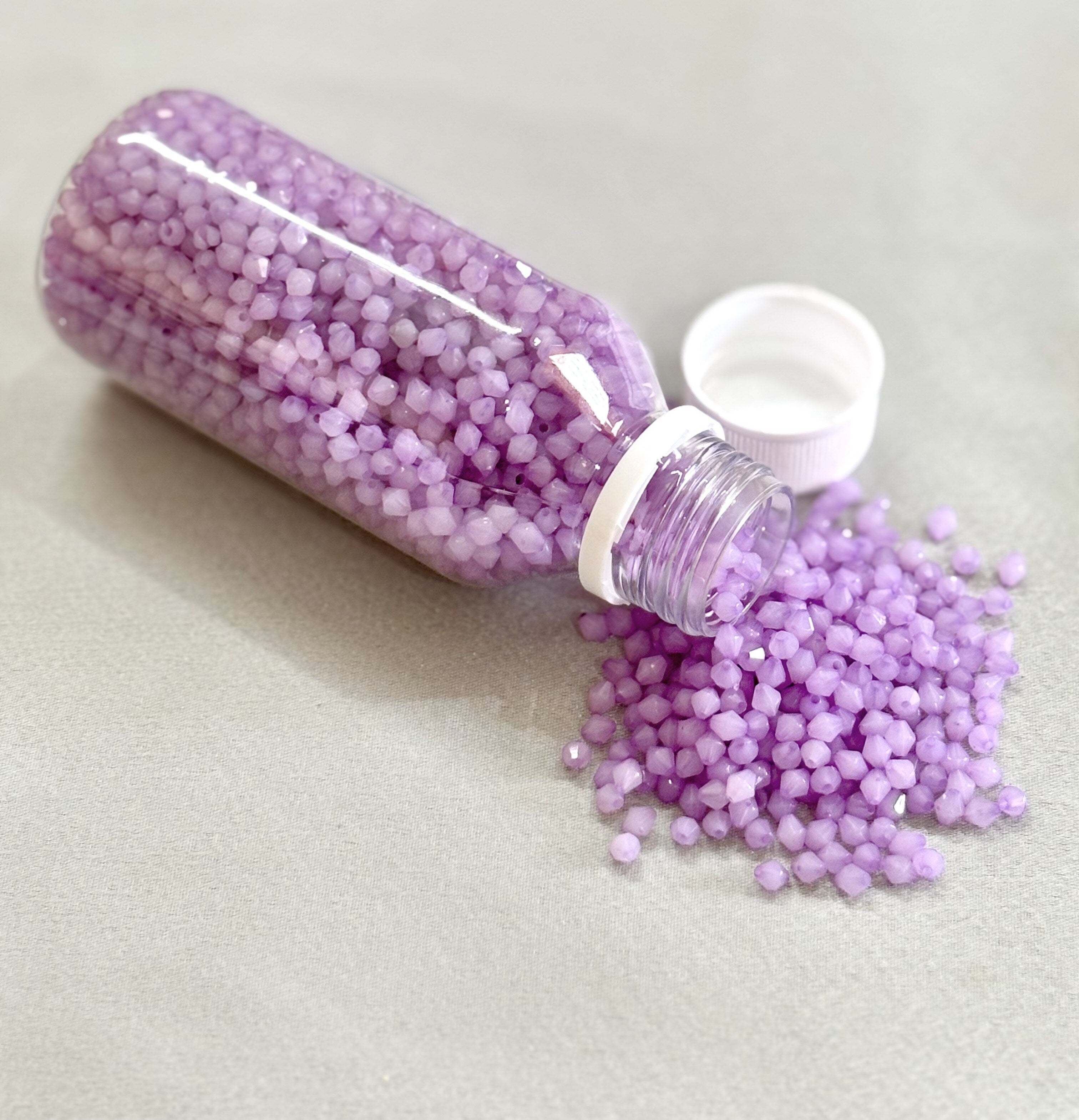 Thistle Purple Bicone Beads