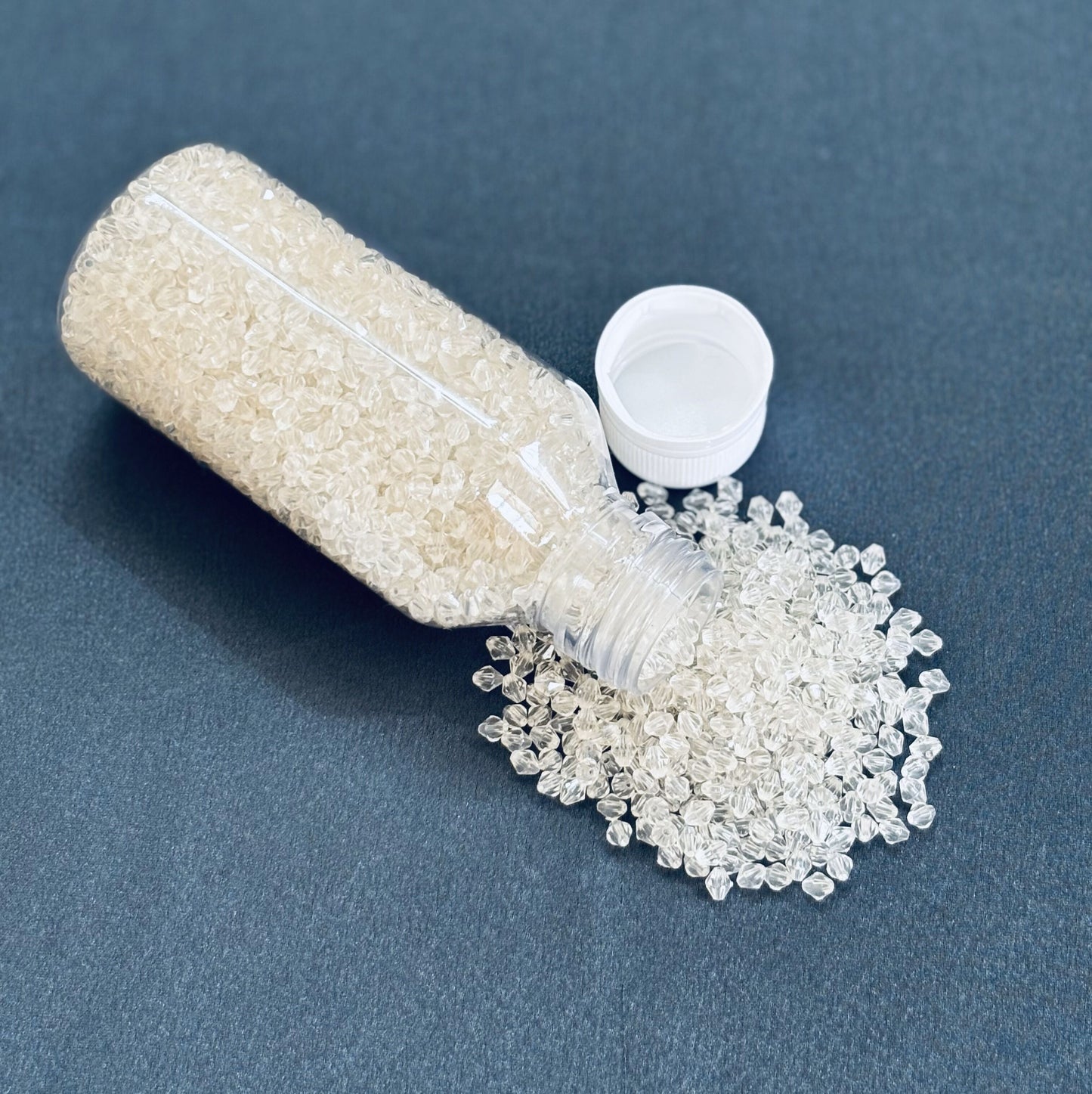 Transparent Bicone Beads